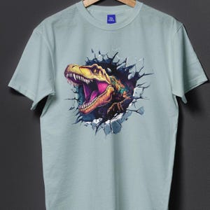 Velociraptor 3D Dinosaur PNG – Roaring Raptor Printable Design for T-Shirts, Watercolor Realistic Dinosaur Clipart, Sublimation & Crafts