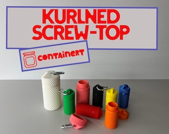 Curved Screw-Top Container