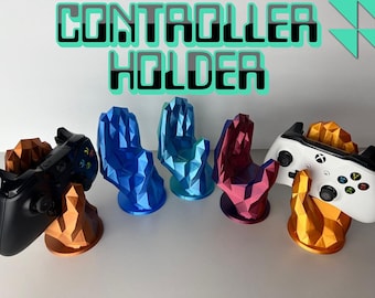 Low Poly Hand Controller Holder for PS & Xbox, Unique Game Room Decor