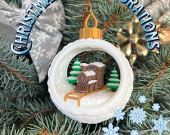 Christmas tree decorations, 3d printed