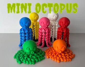 Mesmerizing 3D Printed Octopus - Realistic Marine Life Desk Decor, Aquarium Art, Unique Gift For Ocean Lovers, Handmade Cephalopod Model