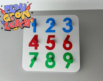 Kids Number Puzzle, Gift for Kids, Learning Numbers Montessori Game