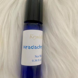 Headache Relief Roll-On – Essential Oil Blend for Migraine & Tension, Natural Aromatherapy Oil Stick, 10ml