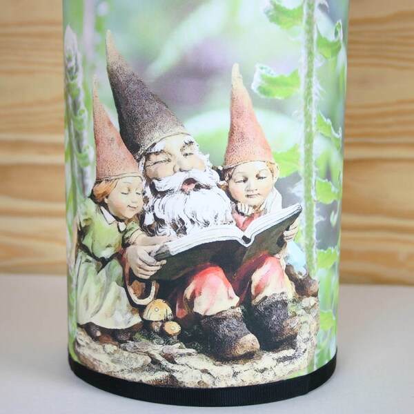 Gnome Table Lamp : Woodsy Forest Nature Home Decor