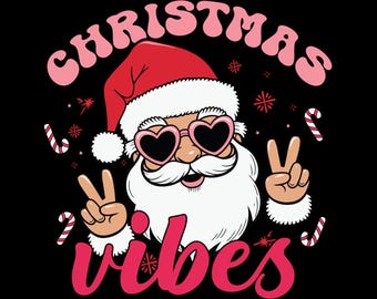 Vacaciones navideñas digitales Santa Claus Paz PNG