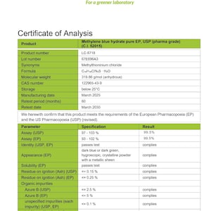 5% Methylene Blue Solution - 100 ml | percent | Ultra High Purity USP percent | methylene blue | image 5