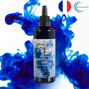 Solução de Azul de Metileno 1% - Solução Líquida de Azul de Metileno Grau USP - Azul de Metileno 100 ml Farmacêutico - Azul de Metileno