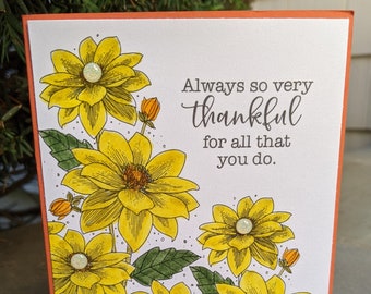 Thank You Card - Always Thankful - Thank You - Notecard - Thinking of you