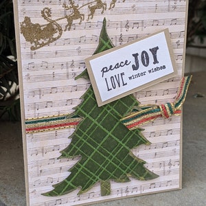 Christmas Card  - Happy Holidays - Merry Christmas Card - Handmade - Santa