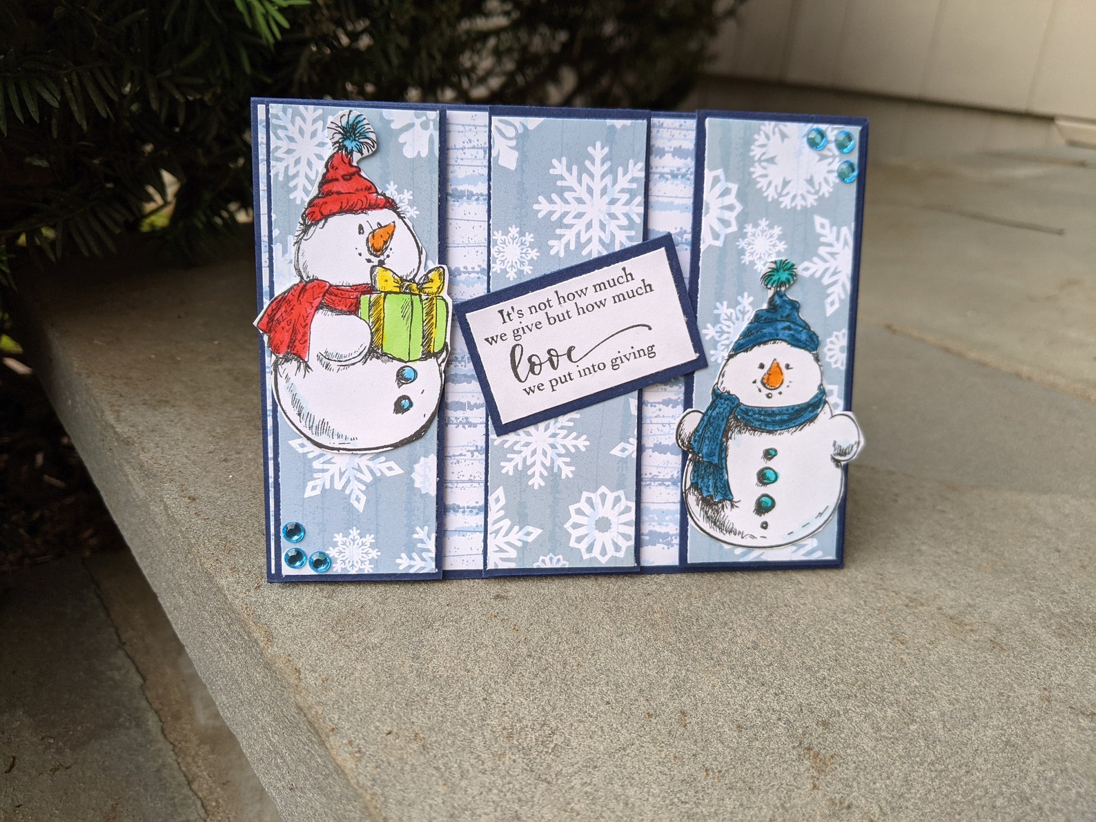 Unique Holiday Card Happy Holidays Merry Christmas Card Etsy