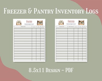 Homestead Pantry & Freezer Inventory Printables | Food Storage Log Binder | Emergency Prep Planner PDF