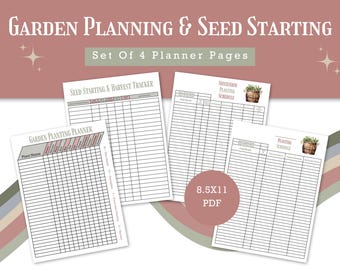 Garden Planner & Seed Inventory Printable | Homestead Garden Binder | Seed Storage Log PDF | Vegetable Garden Planner