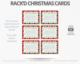 Christian Christmas Kindness Cards - RACK'd Printable (Digital Download)