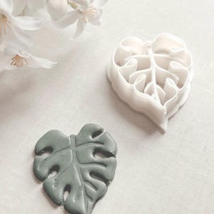 Monstera Shaped Polymer Clay Cutter | Polymer Clay Monstera Leaf Cutter | Canadian made sharp cutters | leaf cutter | nature cutters