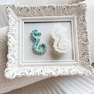 Abstract Seahorse Shaped Polymer Clay Cutter | Embossed Clay Cutter | Canadian Clay Company | Summer Cutters| beach Cutters | ocean cutters