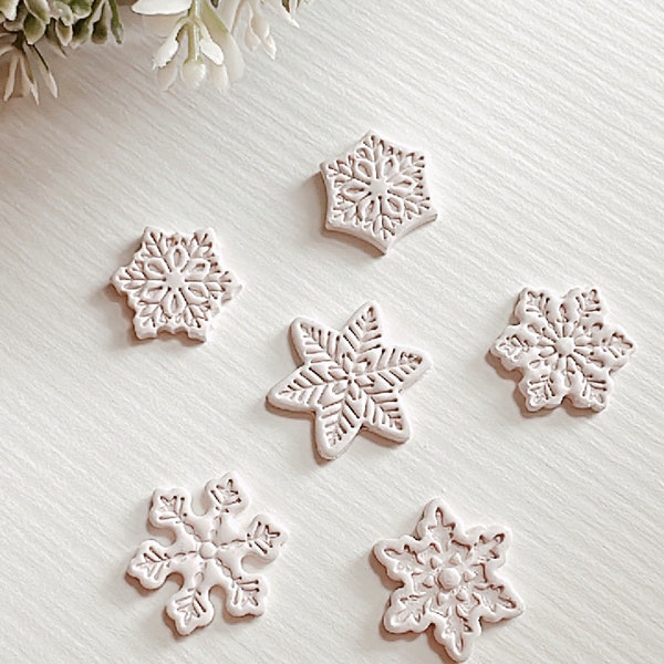 Embossed Snowflake Cutter | Polymer Clay Cutter | Canadian Cutter Business |