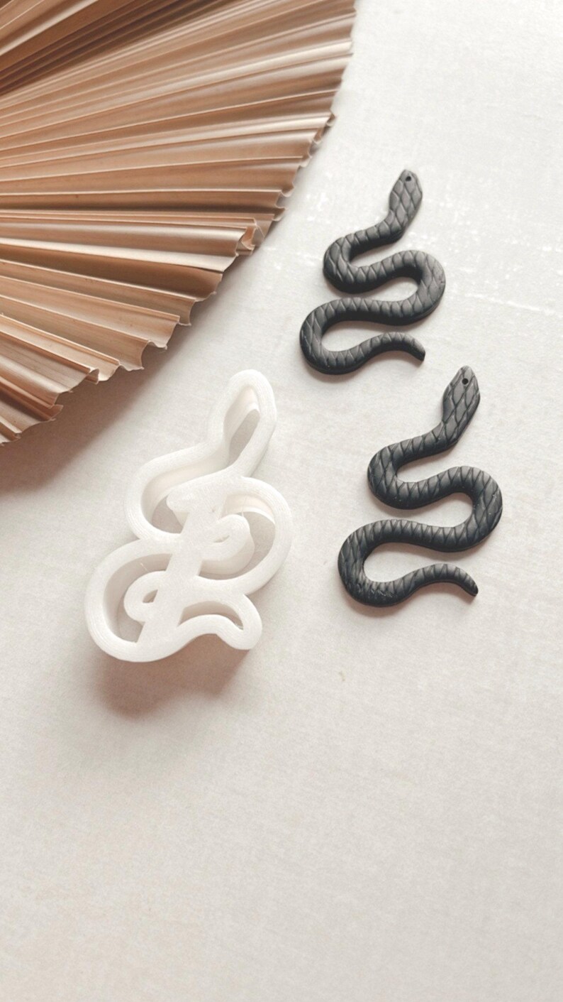 Snake Shaped Polymer Clay Cutter | 3D Printed Clay Cutter | Canadian Clay Cutter Company image 1