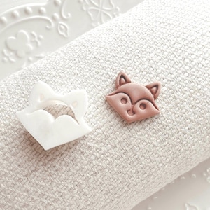 Abstract Fox shaped Polymer Clay Cutter | Polymer Clay Tools | Embossed Clay Cutter | Canadian made Cutters | Polymer Clay earring Tools
