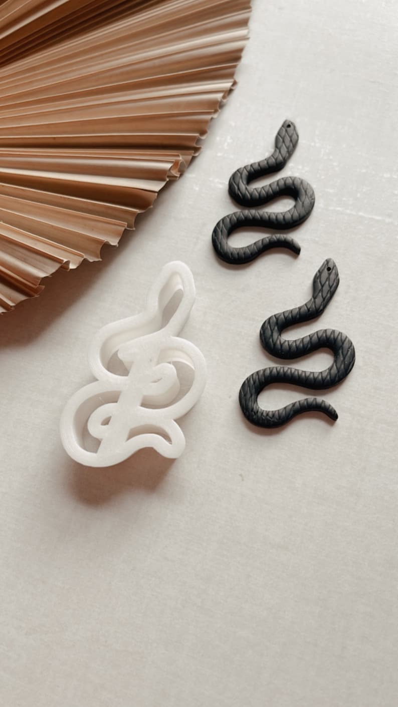 Snake Polymer Clay Cutter 3D Printed Clay Cutter Canadian Clay Cutter Company image 1