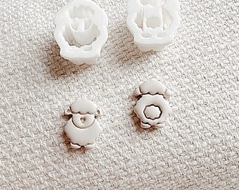 Sheep Shaped Polymer Clay Cutter for stud earrings  | Single or Set options