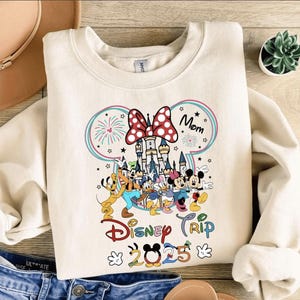 Custom Disney Trip 2025 Sweatshirt,Disney Family Matching Trip Sweatshirt,Disney Family Vacation,Disney Couple Sweater,Disneyland Trip 2025
