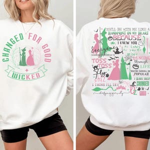 Changed For Good Sweatshirt, Wicked Defy Gravity Sweatshirt, Wicked Sweatshirt, Wizard of Oz shirt Broomstick, Wizard of Oz Sweatshirt