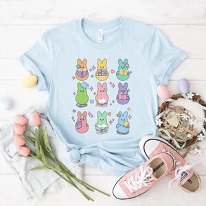 Teacher Easter T-shirt, Cut Peeps Reading Books Shirt, Easter Bunnies Sweatshirt, Book Lovers Gift,Cute Teacher Bunny Tee,Easter Teacher Tee