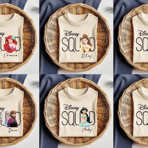 Disney Squad Shirt, Custom Disney Shirt, 2024 Disney Family Shirt, Disney Trip Shirt, Mickey & Friends Shirt, Disney Kids Shirt