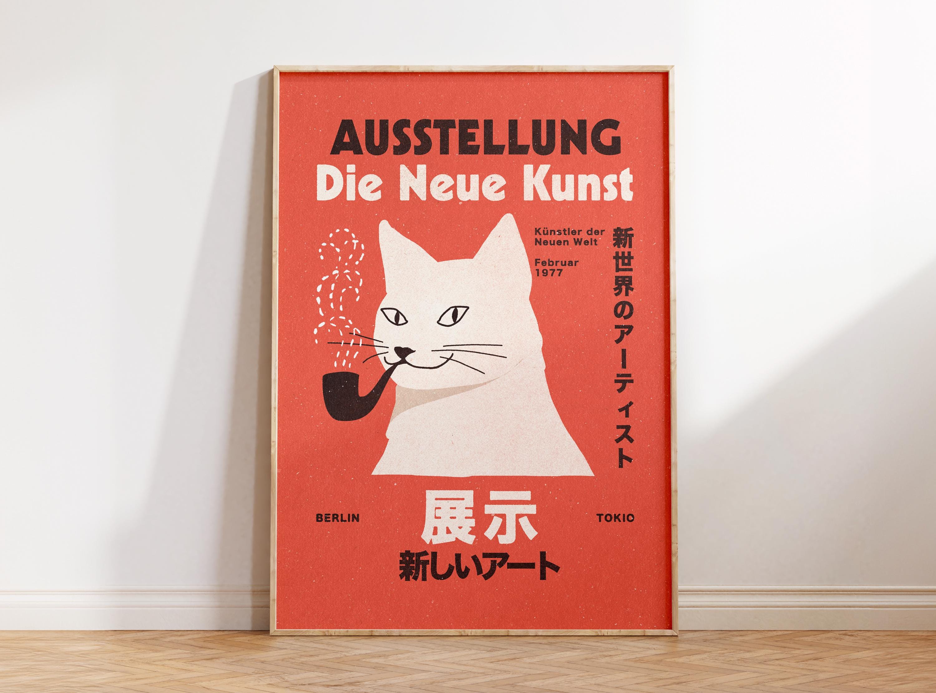 Berlin Tokyo Wall Art, German Japanese Exhibition Poster
