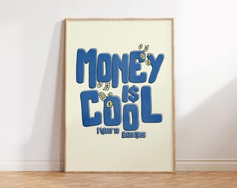 Money Finance Wall Art, Wall Street Art, Money Wall Art, Finance Decor, Financial Art, Stock Market Art, Office Wall Decor, Finance Gift