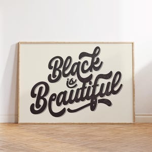 Black is Beautiful, African American Wall Art, Modern Black Afro Art, Ethnic Wall Decor, Retro Apartment Decor, Culture Art, African Art