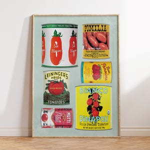 Tomato Print, Kitchen Wall Art, Food Art, Mediterranean Print, Printable Wall Art, Eclectic Kitchen, Food Print, Vintage Art Print, Trendy