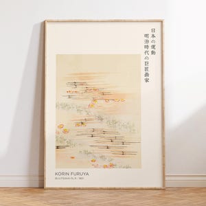 Japanese Wall Art, Flowers Wall Art, Japanese Exhibition Poster, Minimalist Decor, Botanical Art, Japandi Apartment Decor, Floral Home Gift