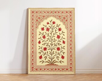 Floral Wall Art, Arabic Wall Art, Modern Islamic Wall Art, Islamic Modern Wall Art, Muslim Home Decor, Islamic Floral Art, Turkish Print