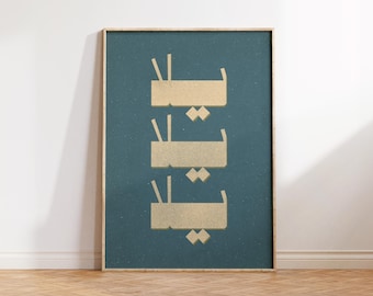 Yalla Print, Arabic Wall Art, Islamic Wall Art, Typography Poster, Minimalist Decor, Cozy Apartment Decor, Arab Modern Wall Art Gift