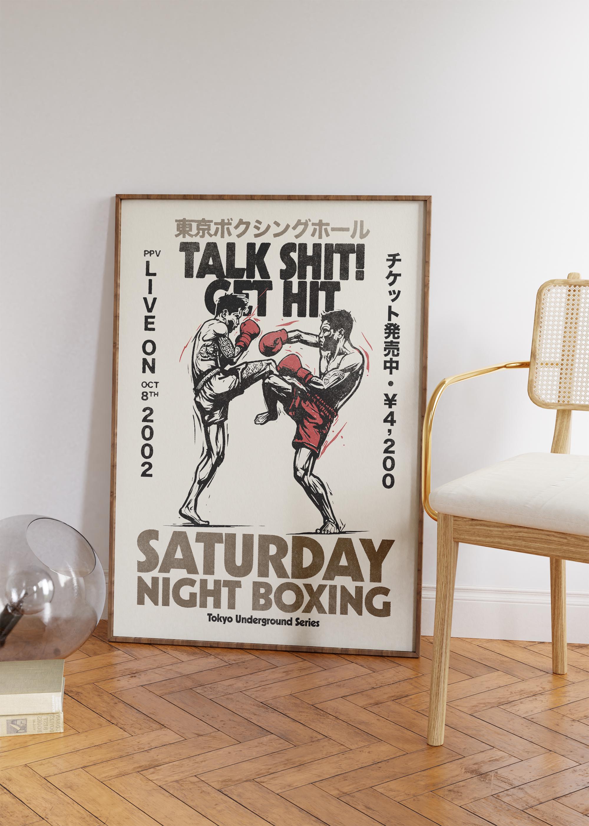 Retro Boxing Poster, Boxing Wall Art, Boxer Art, Gift for Boxer