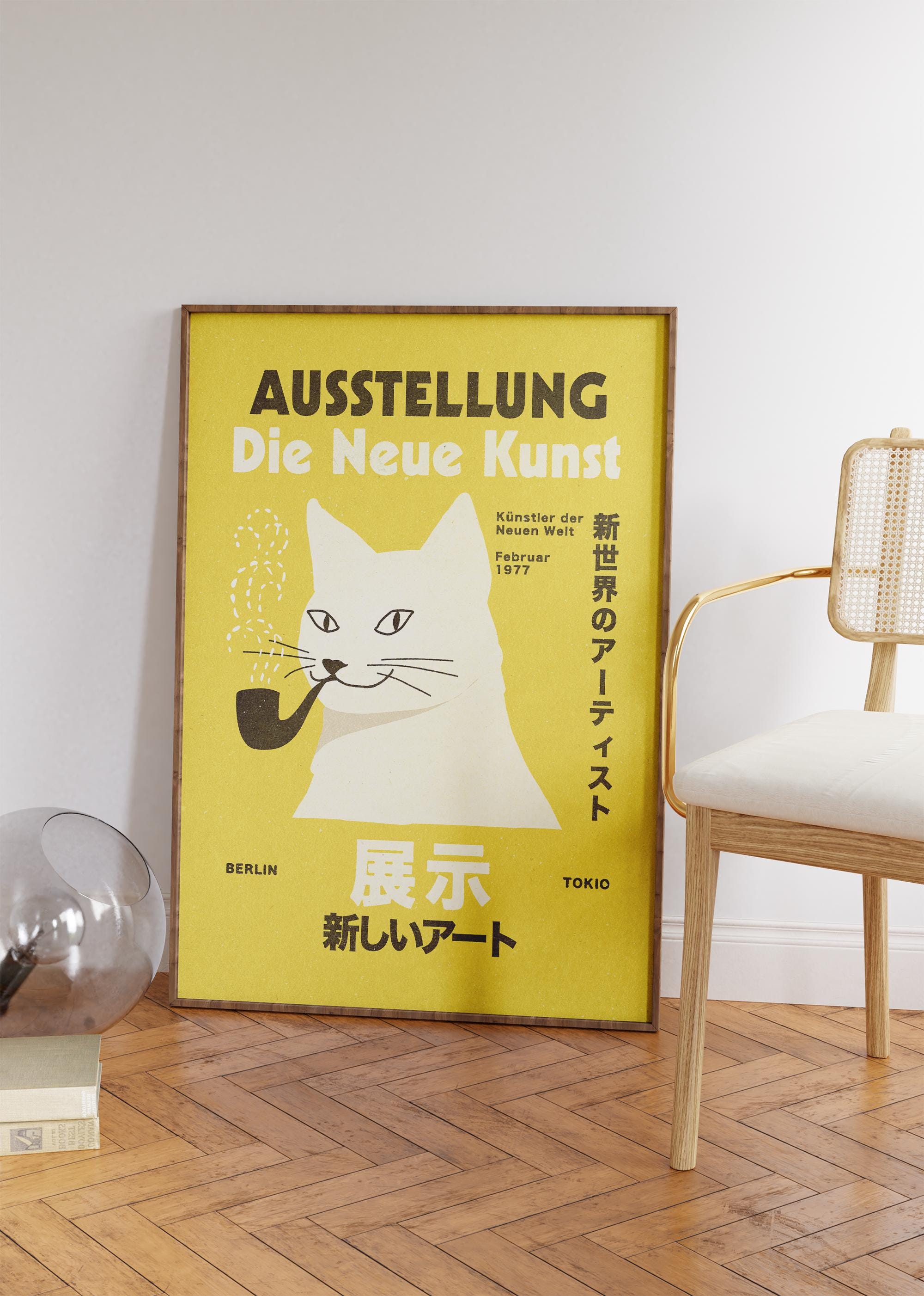 Berlin Tokyo Wall Art, German Japanese Exhibition Poster