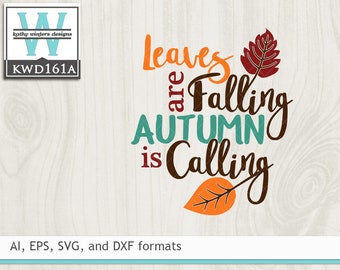 Svg Autumn Cutting File Etsy
