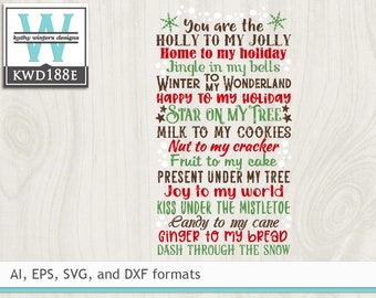 Svg Christmas Cutting File Kwd188f Etsy