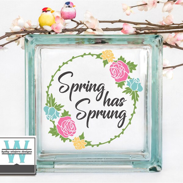 Glass Block Decals Etsy