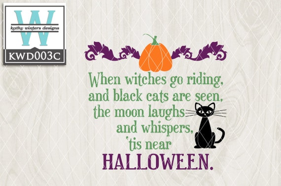 Svg Halloween Themed Cutting File Kwd003c Dxf Svg Eps Png Etsy