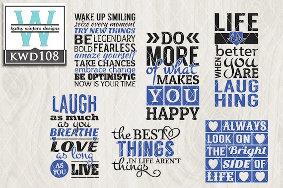 Svg Everyday Themed Cutting File Kwd108 Dxf Svg Eps Png Etsy