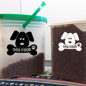 Vinyl Container Label Dog Food