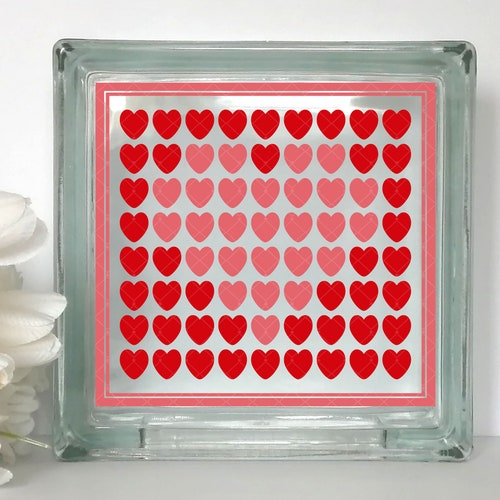 Vinyl Lettering Glass Block Decal Faith Family Freedom Etsy