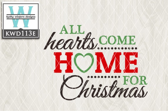 Svg Christmas Themed Cutting File Kwd113e Dxf Svg Eps Png Etsy