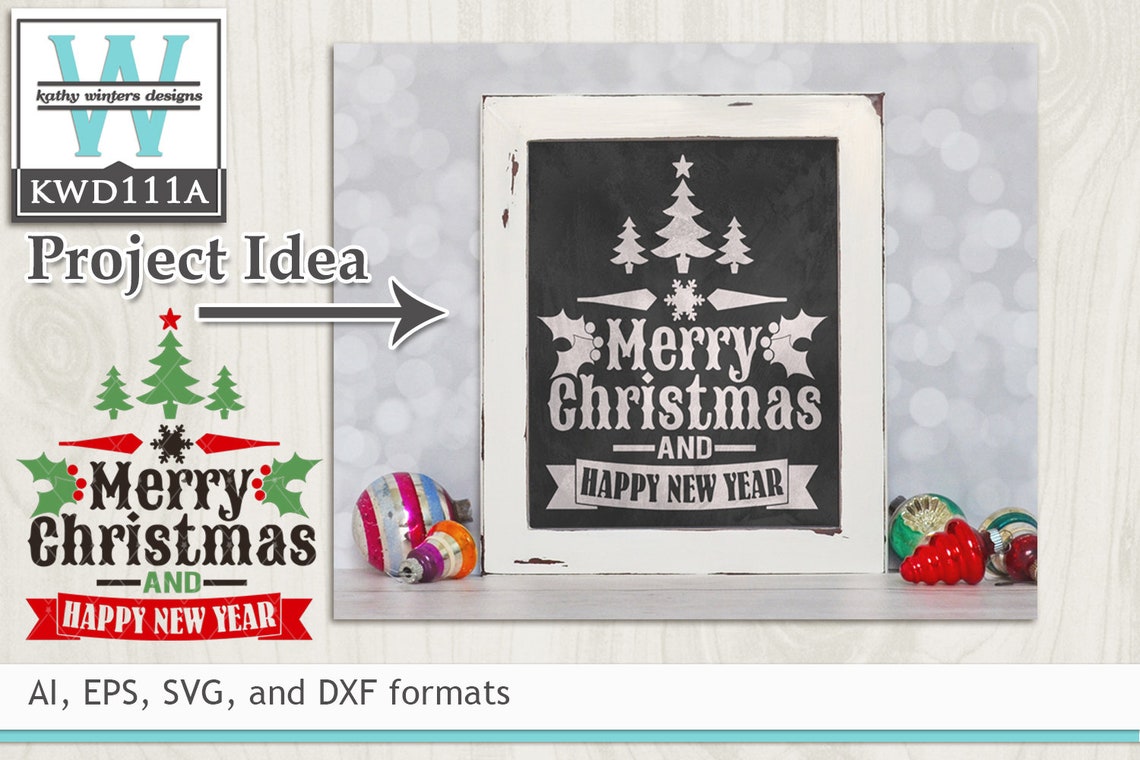 Merry christmas card papercut svg laser cut cricut template by kartcreation SVG Christmas Cutting File | Etsy