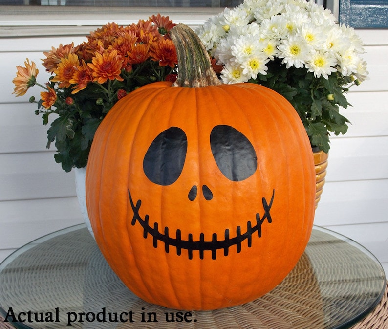 Vinyl Decal Jack  o  Lantern  Faces  1d Etsy