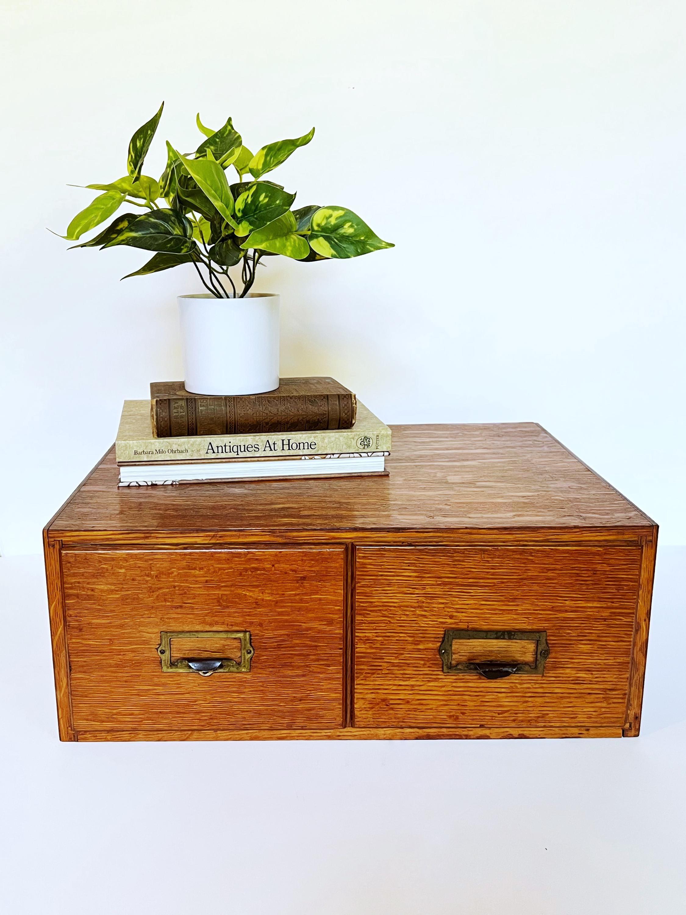 Vintage card catalog cabinet - Etsy 日本