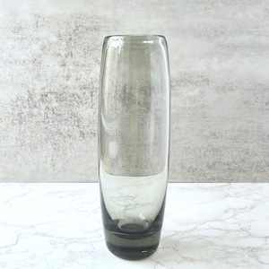 Per Lutken Holmegaard Gray Glass Vase: Mid-Century Danish Art Glass