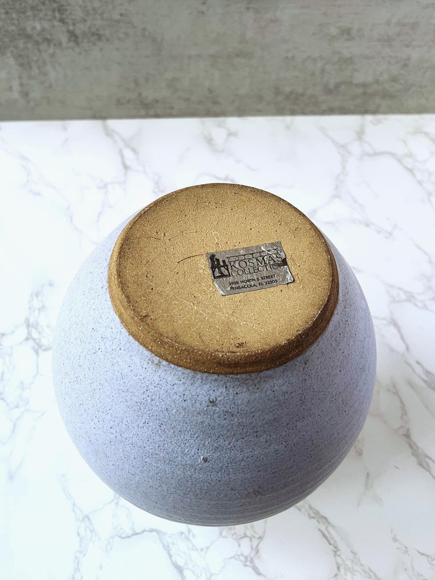 Vintage Gary Kosmas Pottery Vase - Handmade Lavender Ceramic display picture 1